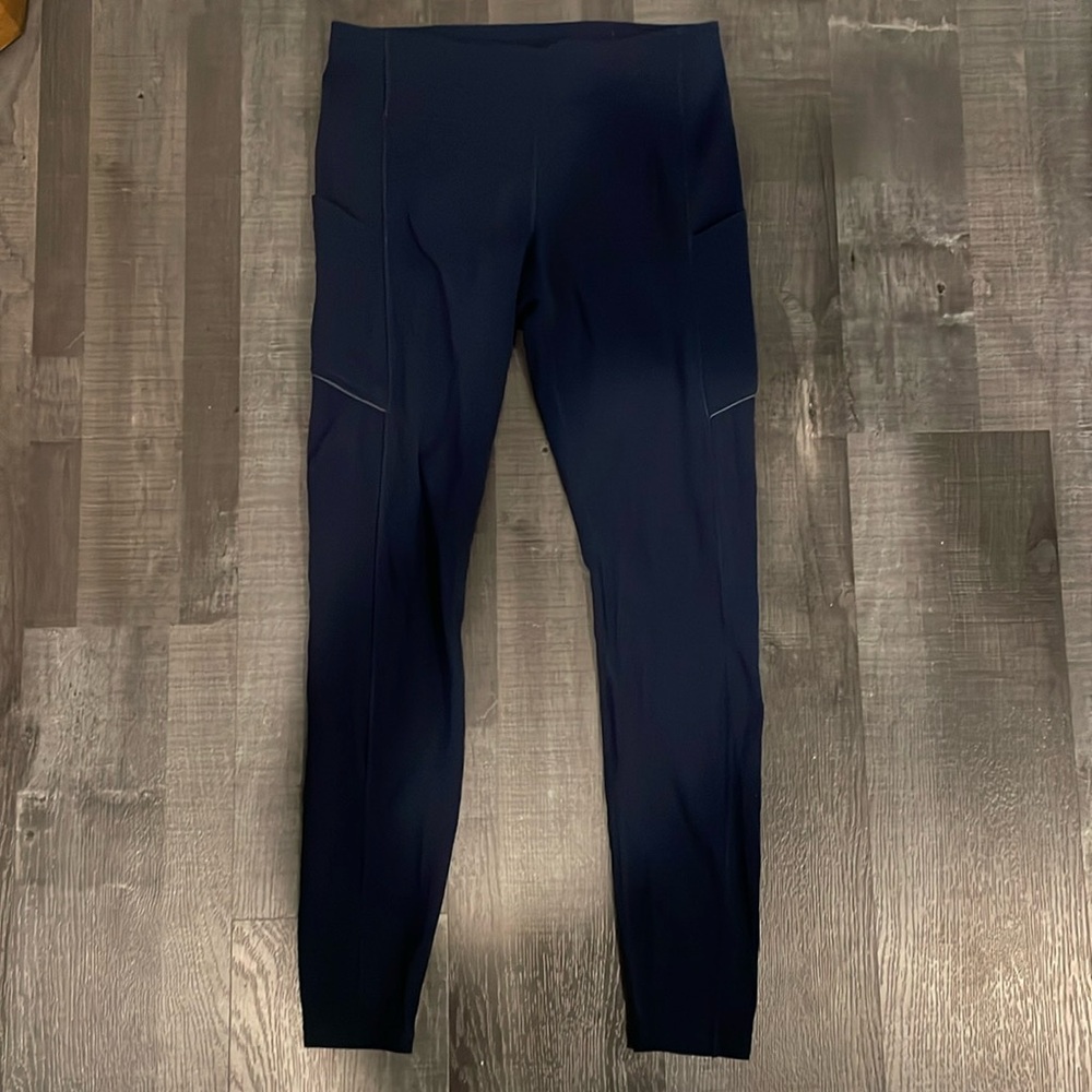 Navy Blue Size M Lululemon Leggings With Pockets